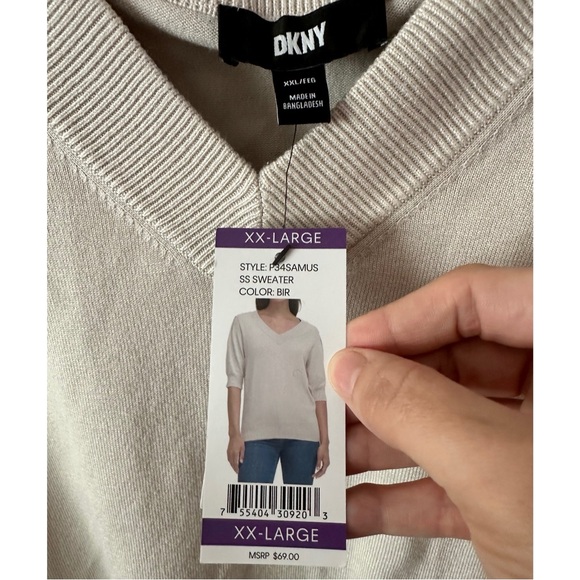 🆕 Women’s DKNY Puff Sleeve Sweater - Picture 10 of 10